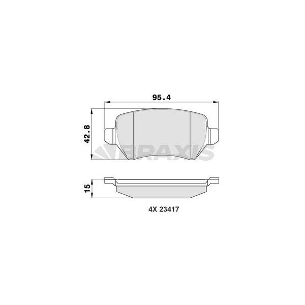 Arka Fren Balatası Astra G Astra H Merıva A Zafıra B Corsa C Kia Ceed 12>