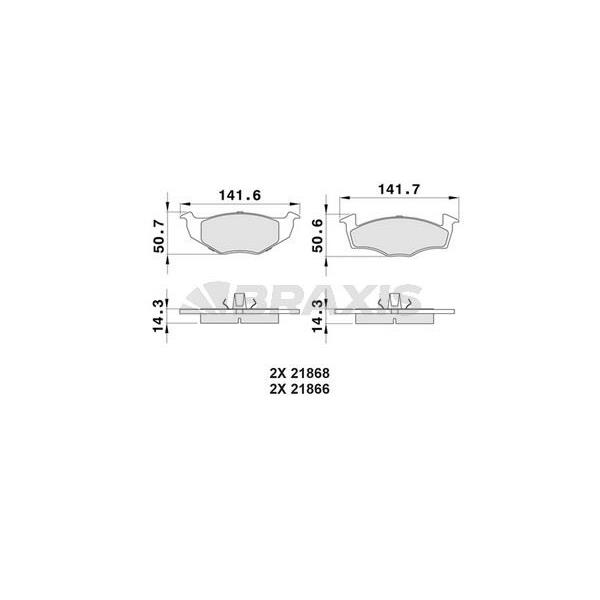 Ön Fren Balatası Polo / Classıc 1.4 1.6 95>01 ibiza 96>02 Cordoba 96>02