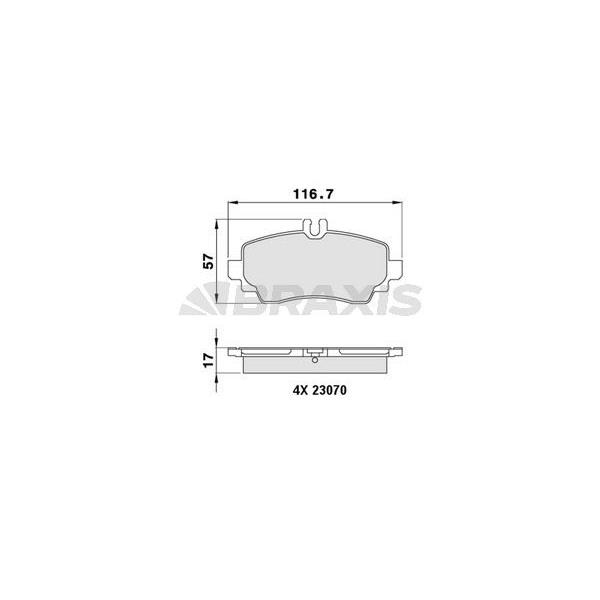 Fren Balatası Ön A-Class W168 99>04