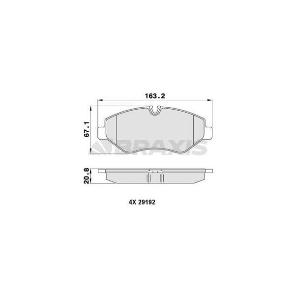 Fren Balatası Ön Vıto W639 07> Vıto W447 14> Crafter 06> Sprinter 06>