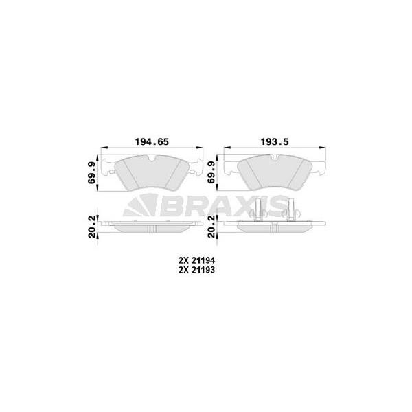 Fren Balatası Ön W211 03>08 S211 03>09 W164 05>11 W251 05>12