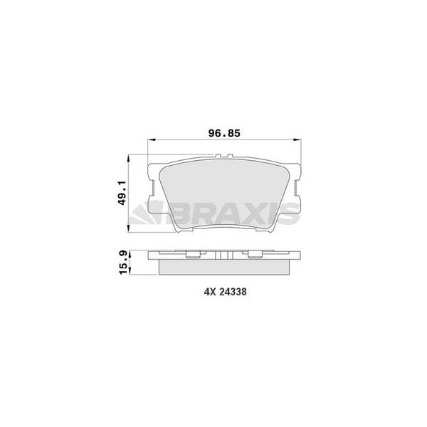 Arka Fren Balatası Rav 4 Iıı 06>11 Camry 06>11