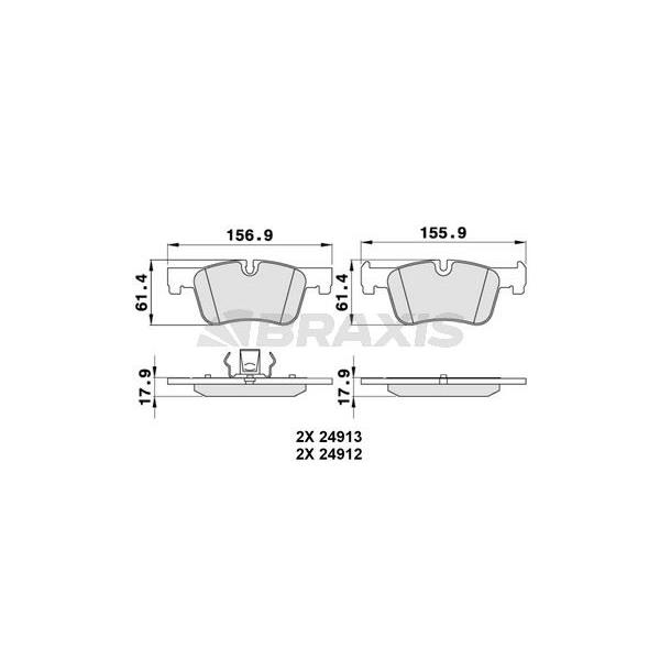 Fren Balatası Ön Bmw F20 F21 F30 F31 F32 F33 F36