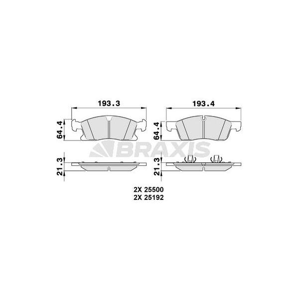 Fren Balatası Ön X166 12>15 W166 15>18 C292 15>19