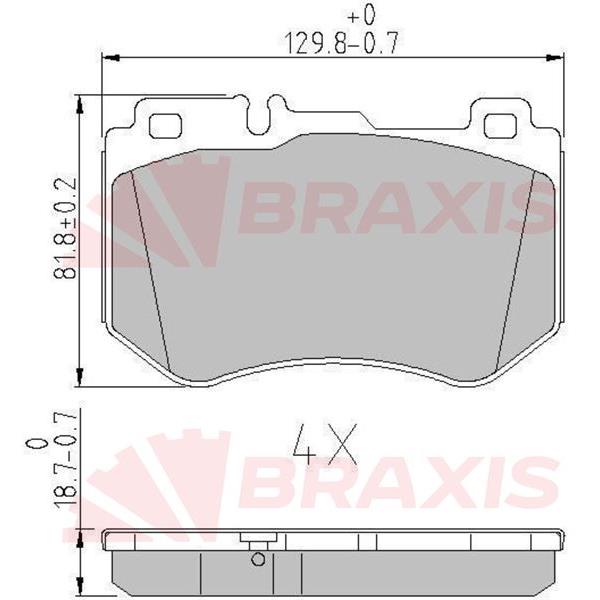 Fren Balatası Ön C-Class W205 14> S205 14> C205 15> A205 16>