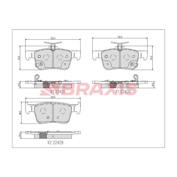 Fren Balatası Arka C-Hr 16 > Camry 17 > Rav 4 V 18 > Lexus Es 18 > Rx 15 > Ux 18 >