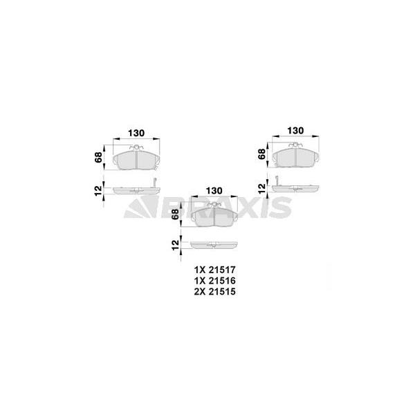 Ön Fren Balatası Cıvıc 01 06 / Euro Cıvıc 96 99 / Rover 25 / 45 / 200 / 400 96 00 / Tata Telcolıne