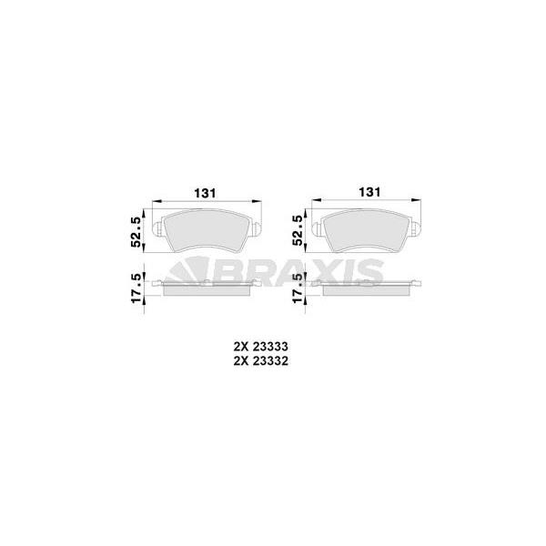 Ön Fren Balatası P206 Gtı Ew10j4 (2.0 16V) Tu5jp4 (1.6 16V) P306 Xsara 1.6 8V 1.9 (Celık Segmanlı)
