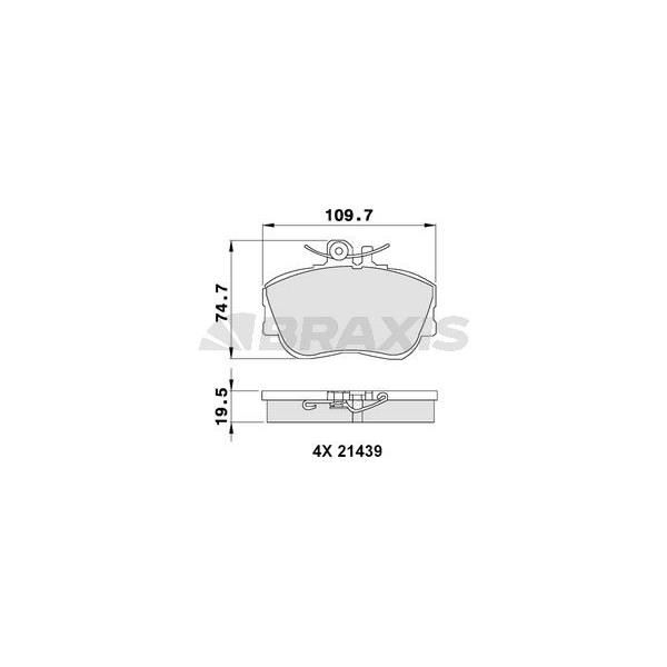 Fren Balatası On C-Class W202 94>00 S202 96>01