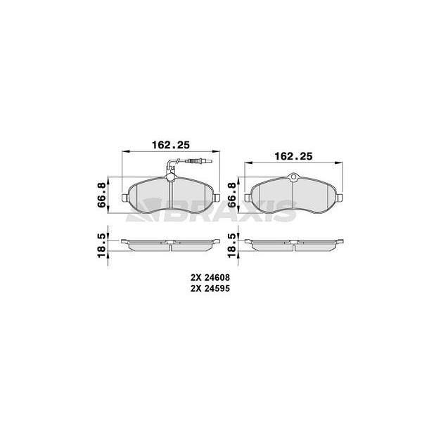 Ön Fren Balatası Scudo Iıı Jumpy Iıı Expert Iıı 2.0I / 1.6Hdı 90 / 2.0Hdı 120 / 2.0Hdı 140 / 2.0I 01 / 07