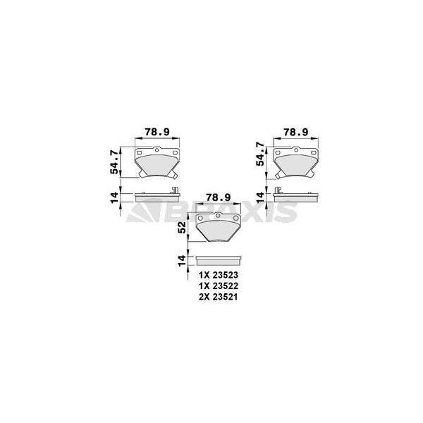 Arka Fren Balatası Toyota Corolla 1.4 1.6 2002-2007 Yarıs 1999-2006 Verso 2001-2004