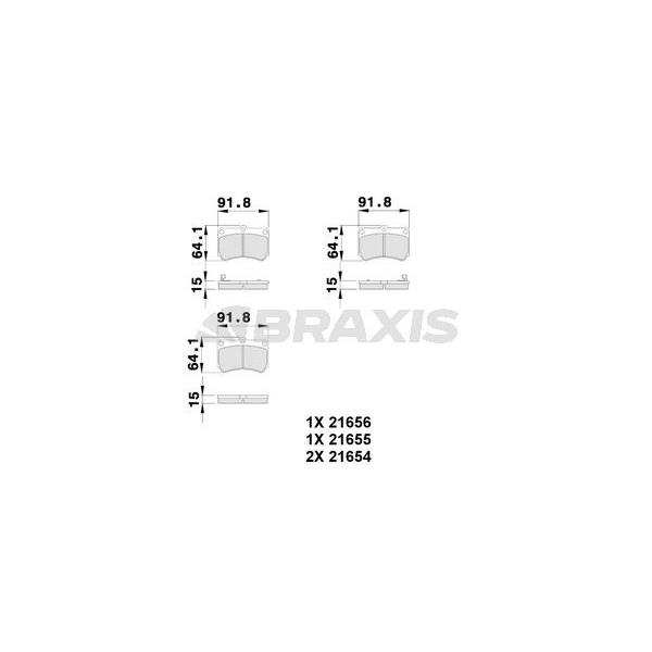 Ön Fren Balatası Mazda 323 B6 90 96 Kıa Rıo 00 02