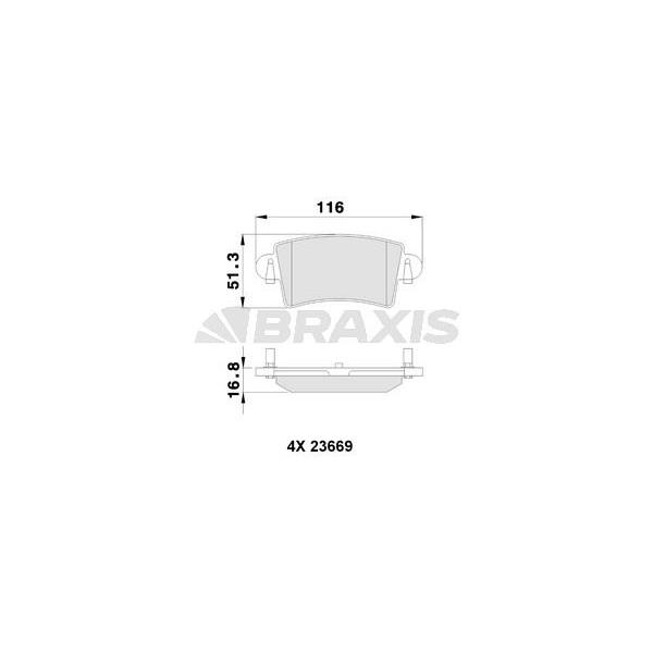 Arka Fren Balatası Master Iı Movano 1.9 / 2.5D / 2.8Dtı Tum Modeller (01 )