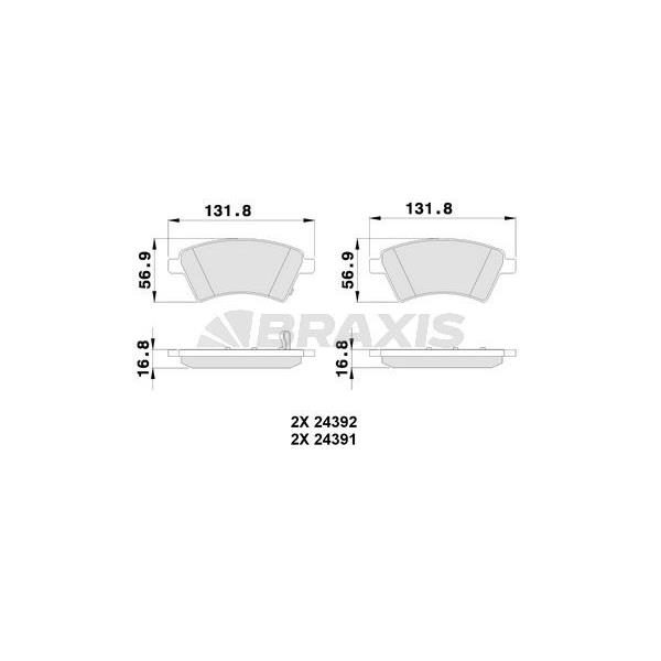 Ön Fren Balatası Kangoo Ym 2009 Sedıcı 1.6 16V 1.9D Mjet 06 / 06>Sx4 1.5 1.6Vvt 1.6Vvt 1.9D 06 / 06>