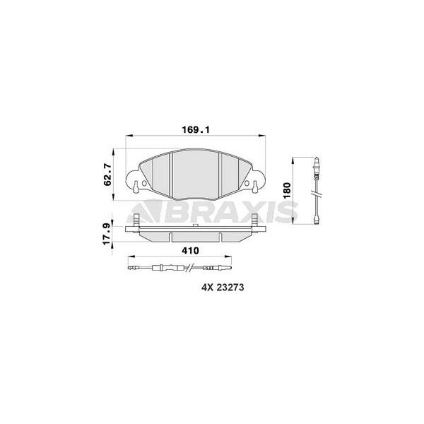 Ön Fren Balatası Fıslı C5 2.2 Hdı 3.0 V6 Hb / Sedan