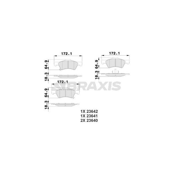 Ön Fren Balatası Dodge Caravan Iıı 3.3 Awd 3.8 T (00 07) Voyager Iıı 2.4 2.5Crd 2.8Crdı 3.3 (00=12.0
