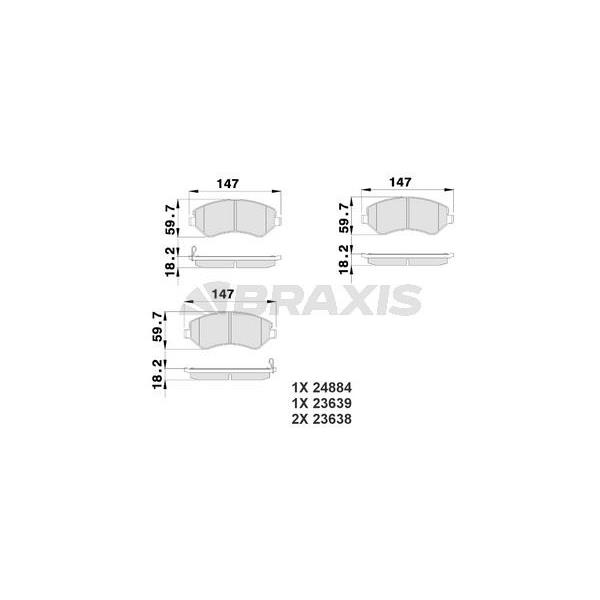 Ön Fren Balatası Jeep Cherokee 01>08