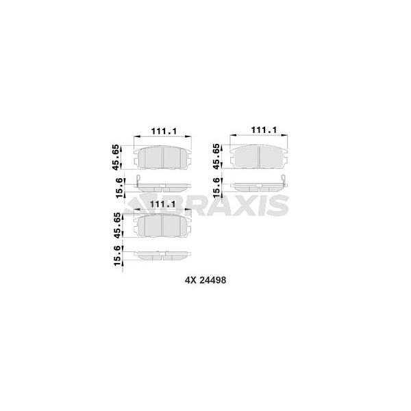 Arka Fren Balatası Captıva Antara 2.0 Cdtı / 2.2 Cdtı / 2.4 / 3.0 / 3.2 V6 01 / 11