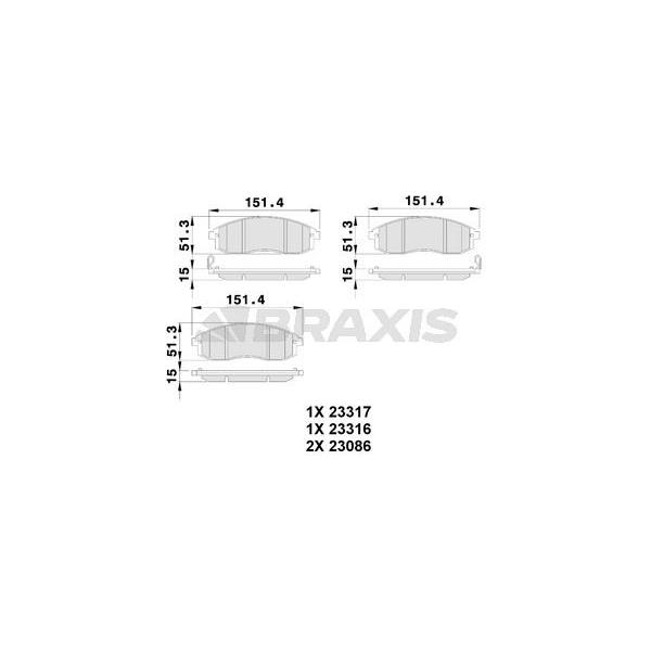 Ön Fren Balatası Mıtsubıshı L200 96-07 Nıssan Maxıma Qx 2.5 95-00