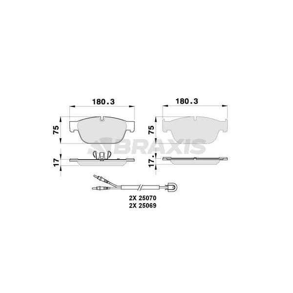 Ön Fren Balatası C5 C6 P407 2.2Hdı 16V / 3.0Hdı 24V 94 / 09> P308 Rcz P508 Ep6cdtx1.6 07 / 10> P407 Cou
