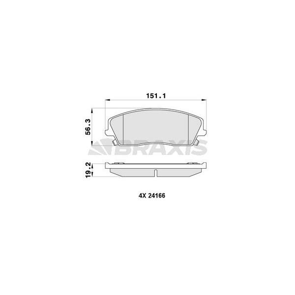 Ön Fren Balatası 300 C 300 C Tourıng 2.7 / 3.0Crd / 3.5 / 3.5Awd 09 / 04