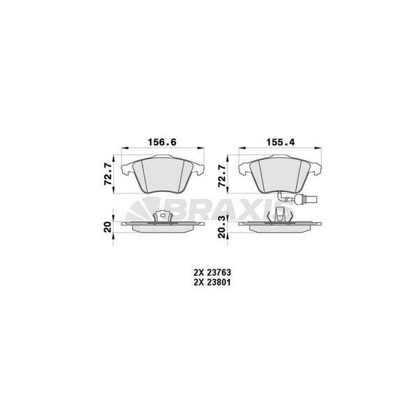 Ön Fren Balatası Fıslı A6 4F2 3.2Fsı / 4.2 Quattro 05 / 04> A6 Avant (4F5) 3.2Fsı / 4.2 Quattro 03 / 05>