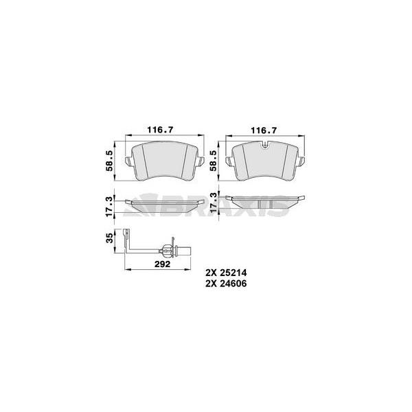 Arka Fren Balatası A8 4H 3.0 Tfsı Quattro / 4.2 Fsı Quattro / 3.0 Tdı Quattro / 4.2 Tdı Quattro 11 / 09 1Ky