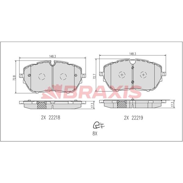 Fren Balatası On P308 Iı 14 > Cap: (330×30)