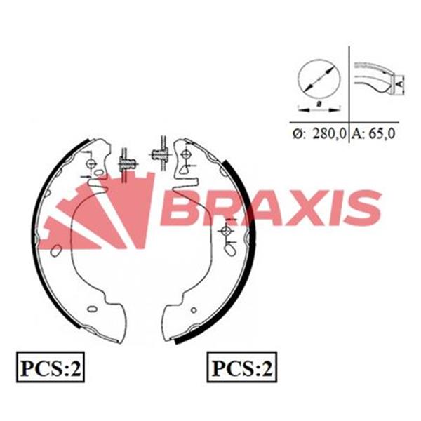 Arka Fren Balatası Pabuc Transıt T15 2.5D 80Ps / 100Ps 92>00