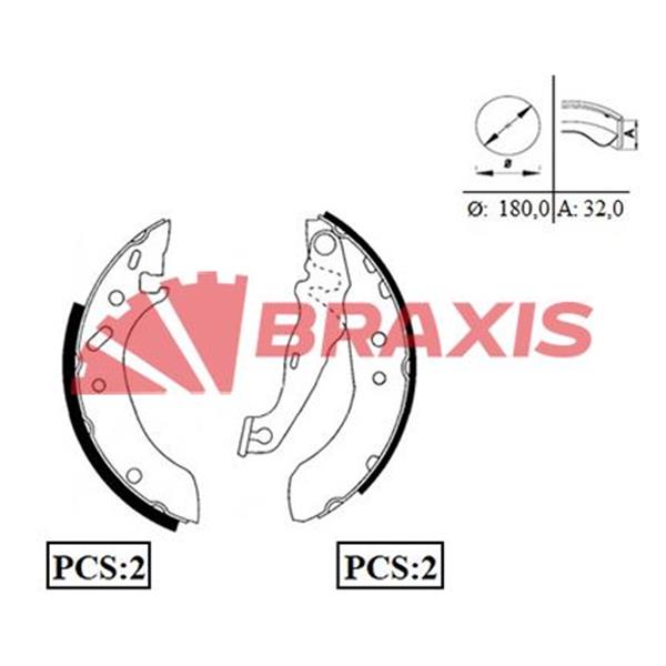Arka Fren Balatası Pabuc Escort Vıı 95>00 1.4 / 1.8Td / 1.6 16V Fıesta Iv 1.25 / 1.3 / 1.4 16V 95>02