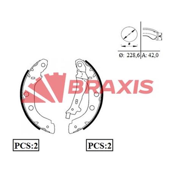 Arka Fren Balatası Pabuc Kangoo 1.5Dcı 1.9Dcı (Buyuk)