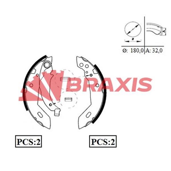 Arka Fren Balatası Pabuc Xsara P306 Xud9 Dw8 (1.9 8V) 97 00