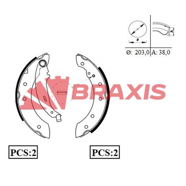 Arka Fren Balatası Pabuç Clio Iı Laguna I Logan Symbol I Iı Twıngo I Saxo Xsara P106 P206 P306