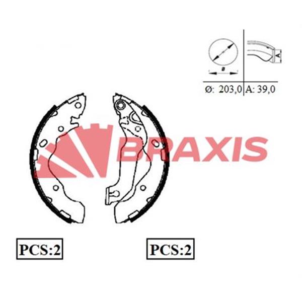 Arka Fren Balatası Pabuç Kampana Accent 1.5 Crdi Matrıx 1.5 Crdi