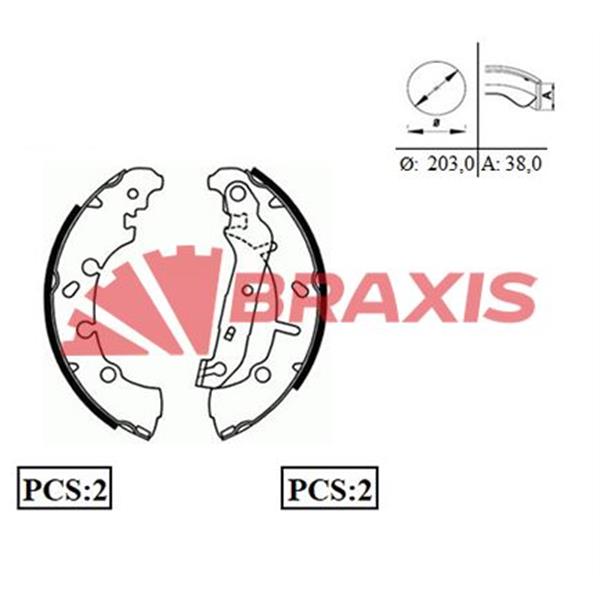 Arka Fren Balatası Pabuç Fiesta Iv / V 95>08 Fusion 02 /> Ford Ka Puma 1.6 97>02 Mazda Iı 03>