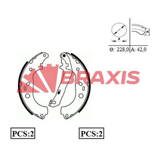 Arka Fren Balatası Pabuç Focus Iı 04 /> C Max 03>07 1.6Tı / 1.6Tdcı / 1.8Tdcı / 2.0Tdcı Abssız