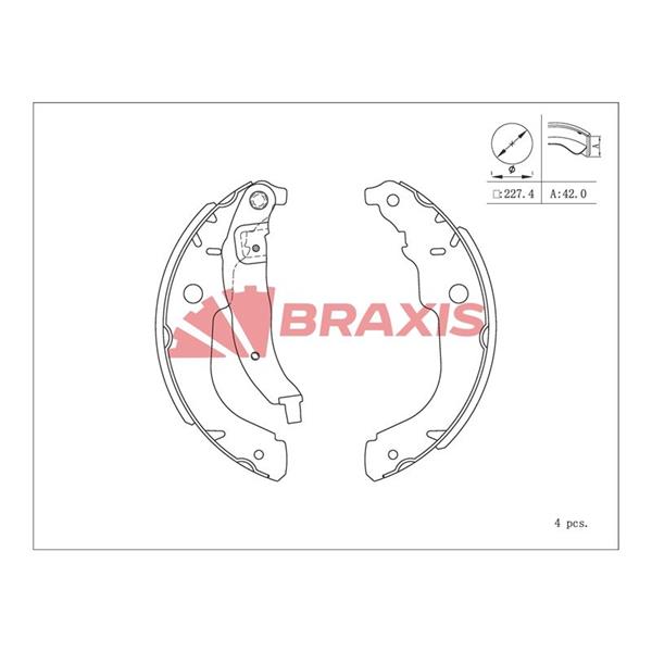 Arka Fren Balatası Pabuç P207 C3 Iıı Ds3 1,4 / 1,4 16V / 1,4Hdı 02 / 06> (228*40)