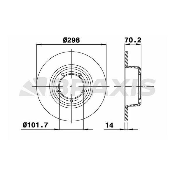 Fren Diski On Defender 87-16 Dıscovery 1 89-98 Range Rover Classıc 86-91