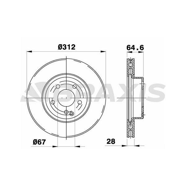 Fren Diski Ön C219 05>10 W211 02>08 S211 03>09