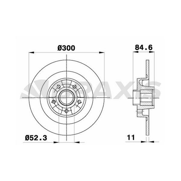 Arka Fren Disk Escape Iv 02>05 Vel Satıs 02>09 1.9 Dcı 2.0 16V 2.2 Dcı 3.0 Dcı Sensör Halkalı