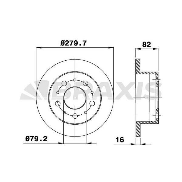 Fren Diski Arka Boxer Jumper Ducato (Tum Modeller) 18Q (16 Jant) 2.0 Hdı 2.2 Hdı 2.8Hdı 2.