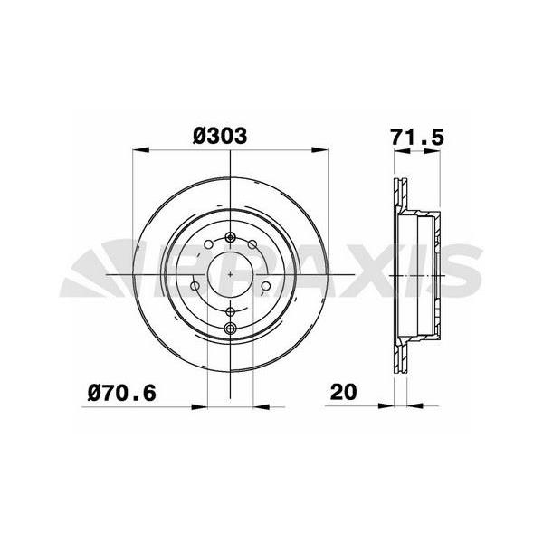 Fren Diski Arka Havalı 303Mm Captıva Antara 06>