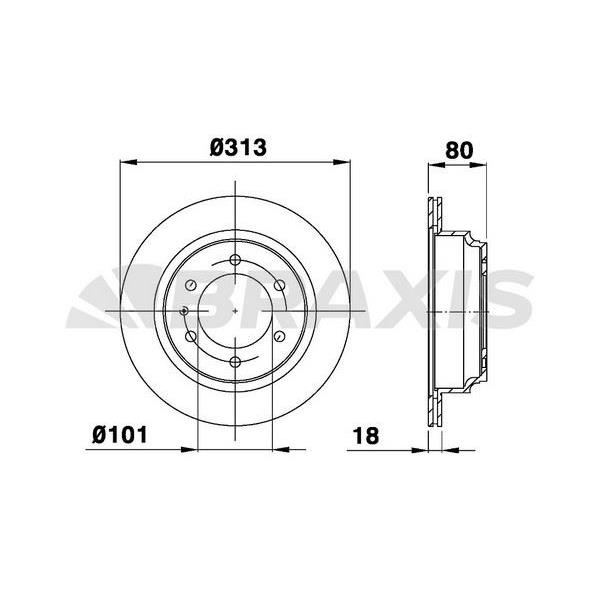 Fren Diski Arka Havalı Frontera A 2.2I / 2.4I / 2.3 Td / 2.5 Tds / 2.8Td