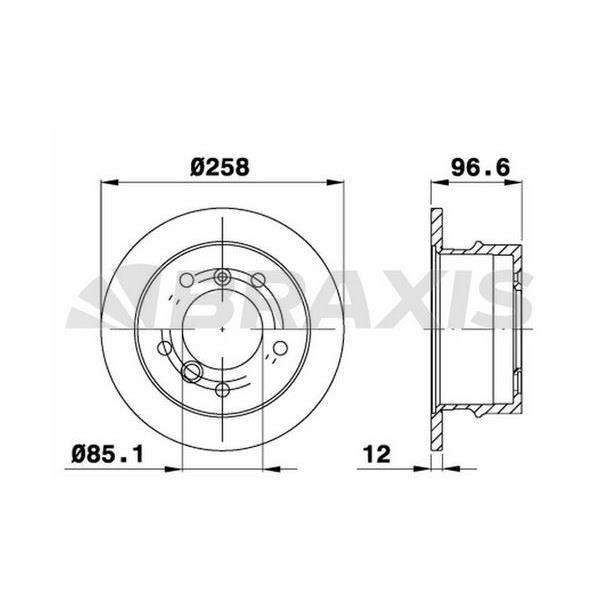 Fren Diski Arka Lt 28 35 46 2.5 / 2.8 / 96>03 Sprinter 901 902 903 904 96>06