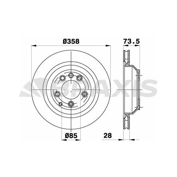 Fren Diski Arka Havalı Q7 3.0 Tdı 06>15 Touareg 05>10 Cayenne 3.0 3.6 4.2 4.8 03>