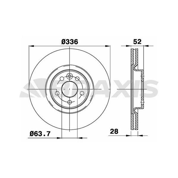 Fren Diski Ön Havalı Volvo S80 Iı 1.6D / 2.0 / 2.0T / 2.0 Td / 2.4 / 3.2 / 3.2 Awd / T4 / T5 /