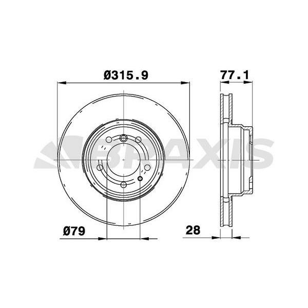 Fren Diski Ön Bmw E38 94>01