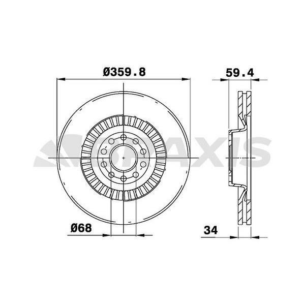 Fren Diski Ön Audi A8 3.7I 4.2Fsı
