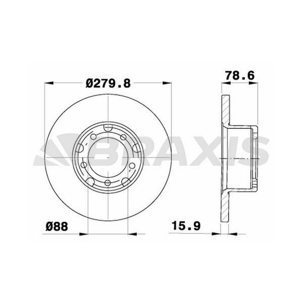 Fren Diski Ön Mercedes Transporter 2.3D