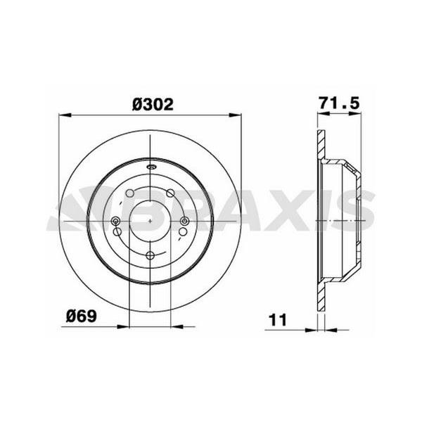 Fren Diski Arka Hyundai Sante Fe 09-12 Kia Sorento 12->